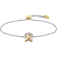 BOSS Three-tone bracelet with knot design