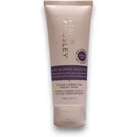 Philip Kingsley Pure Blonde Booster Purple Mask for Blonde Platinum Silver Gray Bleached Brassy Hair Weekly Toner 2.5oz 75ml