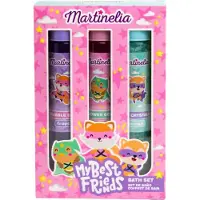 Martinelia My Best Friends badset för barn 3+ badsalt 80 g + duschtvål 60 ml + duschtvål 60 ml