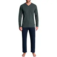 Tom Tailor Pyjamas lång marinblå / grön