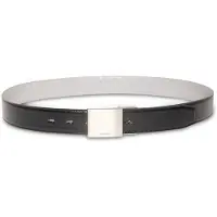 Calvin Klein Reversible Leather Plaque Buckle Belt
