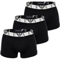 Emporio Armani för män. EM000259_AF14131 Set 3 Boxers Logo EA svart (M), Hemkläder, Bomull