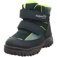 Superfit Stövel 'Husky+' neongrön / ljusgrön / mörkgrön / svart
