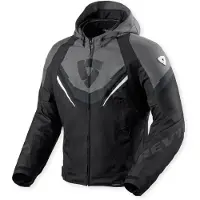 REV'IT! Quantum 3 H2O motorcykel Textiljacka Svart/Grå/Vit M Herrar sort