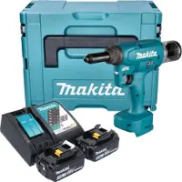Makita DRV150RFJ, Svart, Blå, 2.4,4.8 mm, 10 kN, 2,5 cm, Batteri, 18 V