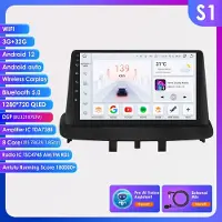 Hizpo 4G 9 Android 12 bilradio GPS för Renault Megane 3 Fluence 2008 - 2014 Samsung SM3 2Din Carplay Auto Stereo HeadUnit Navigation Intelligent Screen S1 8Core 3G 32G AI