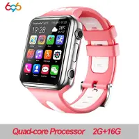 Essager H1/w5 4g Gps Wifi Plats Student/barn Smart Watch Telefon Android System Klocka App Installera Blue Tooth Smartwatch Sim Card Boy add 32G memory card