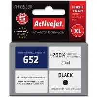 ActiveJet AH-652BR ink for HP printer; HP 652 F6V25AE replacement; Premium; 20 ml; black