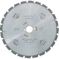 Metabo HW/CT 254X30 24 WZ 628220000 Hårdmetall cirkelsågklinga 254 x 30 x 1.8 mm Antal tänder (per tum): 24 1 st