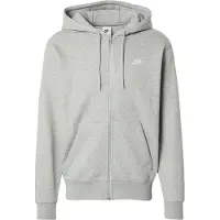 Nike Sweatjacka 'CLUB' ljusgrå