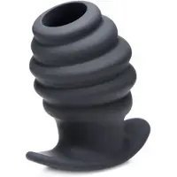 XR Brands Hive Ass Tunnel Ribbed Anal Plug - Large