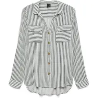 Vero Moda Blus 'VMBUMPY' nattblå / vit