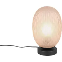 TRIO Lighting Sängbordslampa Facette, Creme / bärnsten, Vardagsrum / matsal, Glas, Modern, Bordslampa
