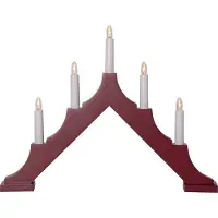 Star Trading Ljusstake Alma Röd 44cm