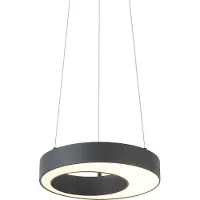 QAZQA Modern pendellampa svart 35 cm 3-stegs dimbar - Organici