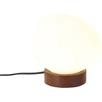 QAZQA Japandi Bordslampa Trä med Opalglas - Sally