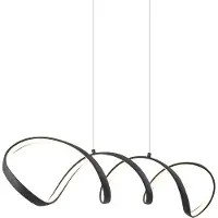 QAZQA Design Taklampa Svart 100cm Inkl. LED 3-stegs Dimbar - Wokkel