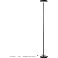 QAZQA Modern golvlampa svart inkl. LED dimbar RGB med fjärrkontroll - Sjors