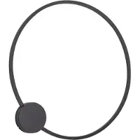 QAZQA Design vägglampa svart 67 cm inkl. LED 3-stegs dimbar - Anello