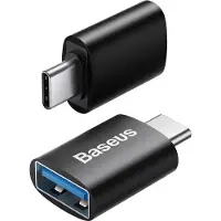 Baseus Ingenuity USB-C till USB-A adapter OTG ZJJQ000001 - Svart