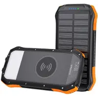 Choetech Solar Powerbank 20000mAh / PD20W - Med trådlös Qi-laddning
