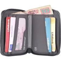 Lifeventure RFiD Bi-Fold Wallet Recycled Grey