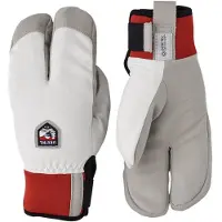 Hestra W.S. Wool Terry Split, Handskar, Vit