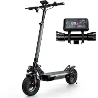IScooter W9 Vuxen Fällbar Bekväm City E-Scooter 1000W Motor 48V14Ah Batteri 10 Tum 10-tums Pneumatiskt Terrängdäck Elscooter