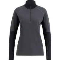 Lundhags Women's Prime Merino Half Zip Charcoal/Black
