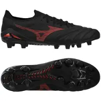 Mizuno Morelia Neo IV Beta Elite FG Shadow Gem - Svart/Röd - Gräs (FG), storlek 38