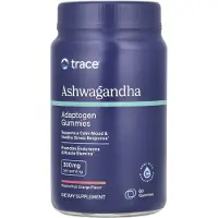Trace Minerals Trace, ashwagandha adaptogen gummies, passionsfrukt apelsin, 60 gummies