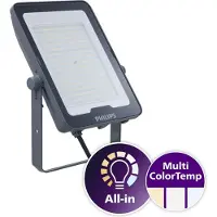 Signify Philips Ledinaire stor projektor all-in multicolor BVP169 10000/10500 lm 840 90W IP65 asymmetrisk