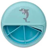 Carl Oscar Snackslåda - SnackDisc - 795 ml - Blå m. Delfin - - One Size - Matlåda