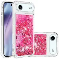 Mtp Products iPhone Air Glitter Quicksand TPU-Skal - Rosa hjärtan