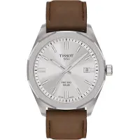 Tissot Läderarmband silverurtavla Herr Modeklocka T151.422.16.031.00 silver