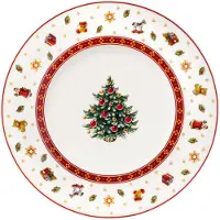 Villeroy & Boch Toy's Delight Desserttallrik 21,5 Cm - Övrig Juldukning Porslin Vit