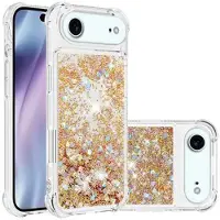 Mtp Products iPhone Air Glitter Quicksand TPU-Skal - Guldhjärtan