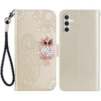 Mtp Products Samsung Galaxy S24 Uggla Strass Plånboksfodral - Guld