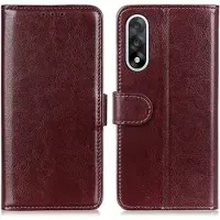 Mtp Products OnePlus Nord 5 Plånboksfodral med Stativ - Brun