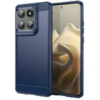 Mtp Products Motorola Edge 60 Pro/Edge (2025) Borstat TPU Skal - Kolfiber - Blå