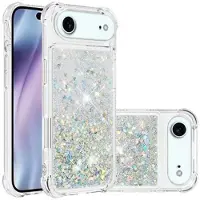 Mtp Products iPhone Air Glitter Quicksand TPU-Skal - Silverhjärtan