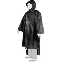 Tasmanian Tiger Tac Poncho, Regnponcho, Svart