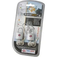Travelsafe Reselås TSA med nyckel, 2 st.