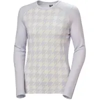 Helly Hansen Lifa Merino Midweight Graphic Crew, Dam, Ljuslila