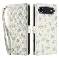 Mtp Products iPhone Air Rombiskt blommigt plånboksfodral - gula blommor