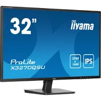 Iiyama ProLite X3270QSU-B1 LED-skärm EEK E (A - G) 80 cm (31.5 tum) 2560 x 1440 pixel 16:9 3 ms HDMI, DisplayPort, Hörlurar (3.5 mm), USB 3.2 Gen 1 IPS LED