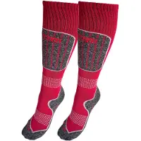 Accezzi Merino 20, Skidstrumpor, 2 par, Junior, Röd
