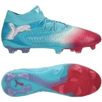 Puma Future 8 Ultimate FG Re-charge - Blå/White/Sunset Pink - Gräs (FG), storlek 36