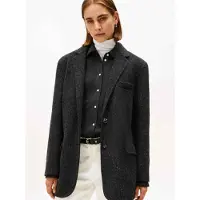 Tommy Hilfiger Wool Blend Oversized Fit Blazer