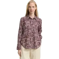 Tom Tailor Blus kräm / mörkröd